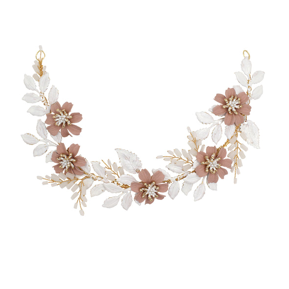 Dusty Pink Flower Wedding Accessories Hairband New 2020 O544