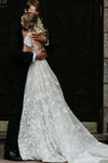 Off Shoulder Lace Wedding Dresses Vestido De Noivas Bohemian Chic DW178