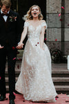 Off Shoulder Lace Wedding Dresses Vestido De Noivas Bohemian Chic DW178