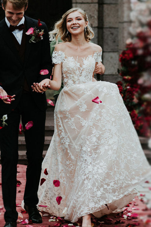 Off Shoulder Lace Wedding Dresses Vestido De Noivas Bohemian Chic DW17 TANYA BRIDAL Off Shoulder Lace Wedding Dresses Vestido De Noivas Bohemian Chic DW17 TANYA BRIDAL