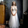 Off Shoulder Wedding Dresses Flora Lace Noivas DW238