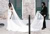 Off The Shoulder Mermaid Wedding Dresses With Button DW037