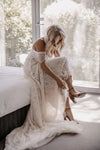 Off The shoulder Lace Wedding Dresses Boho Robe De Soriee ZW561