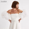 Removeable Sleeves Short Puff Wedding Sleeves DG092