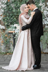 Muslim Wedding Dresses Long Sleeve A Line Brida Gowns  ZW425