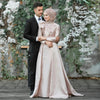 Muslim Wedding Dresses Long Sleeve A Line Brida Gowns  ZW425