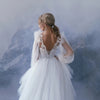 Plisse Tulle Long Sleeves Romantic Dreamy Wedding Sleeves DG044