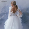 Plisse Tulle Long Sleeves Romantic Dreamy Wedding Sleeves DG044