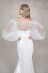 Plisse Tulle Wrap Billowing Sleeve DG021