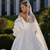 Puff Lantern Removeable Satin Wedding Sleeves DG106