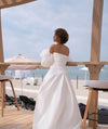 Puff Organza Satin Sleeves Short Charming Boho Bridal Sleeve Set Chic DG084