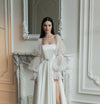 Puff Sleeve Tulle See Through Charming Elegant Long Detachable Wedding Sleeve DG034