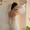 Puff Tulle Sleeve With Romantic Lace Inside Chic DG037