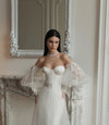 Puff Tulle Sleeve With Romantic Lace Inside Chic DG037