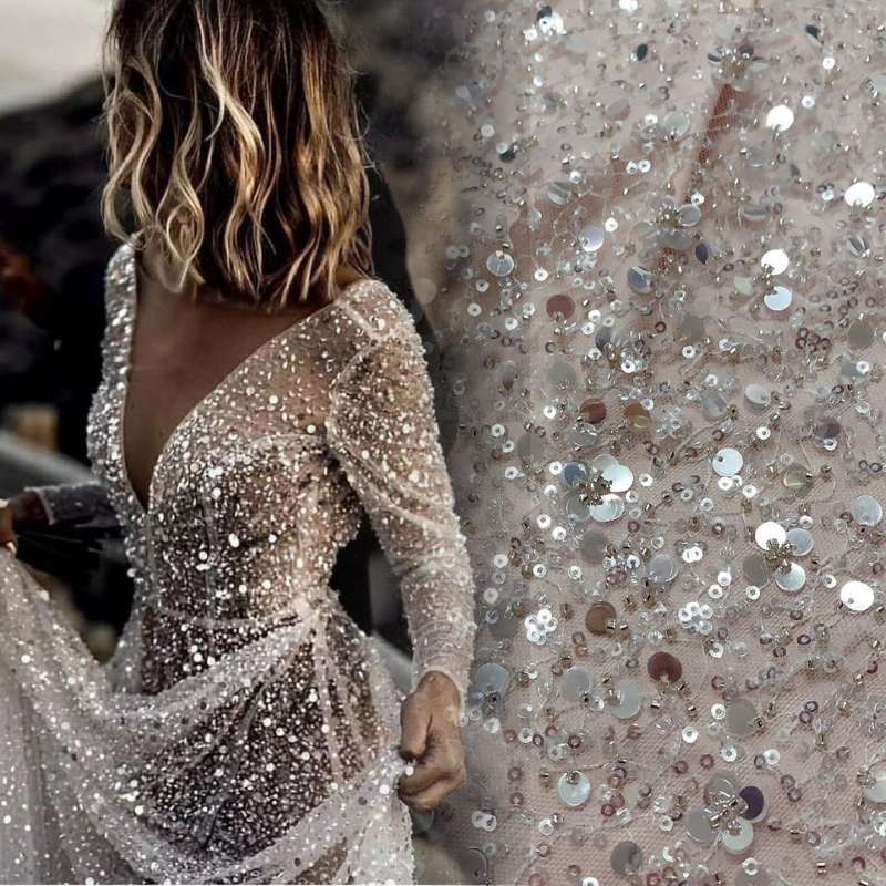 Bohemian Sparkly Sequined Luxury Wedding Dresses ZW209 TANYA BRIDAL Bohemian Sparkly Sequined Luxury Wedding Dresses ZW209 TANYA BRIDAL