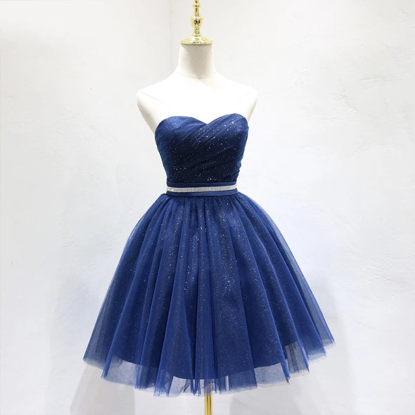 Royal Blue /Black Bling Bling Homecoming Dress ZHM070 – TANYA BRIDAL