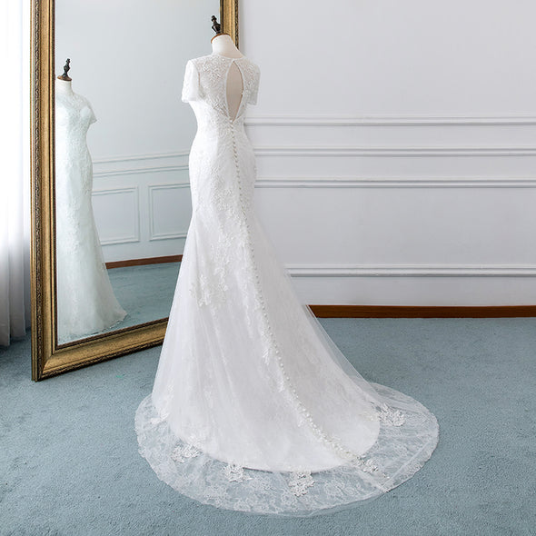 New Arrival Vestido De Noiva Lace Mermaid Wedding Dress 2020