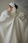 Long Sleeve A Line Wedding Dresses Super Fashion Shoulder Muslim Dress ZW887