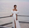 Satin Cloud Removeable Chic Puff Wedding Sleeve DG085