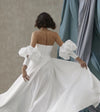 Satin Cloud Removeable Sleeves Long Sleeves Set Wedding Accessories DG077