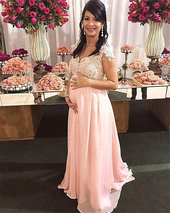 pregnant prom dress Maternity One Shoulder Contrast Mesh Mermaid Elonnashop A good choice for prom Elegant Silver A-line Maternity Prom
