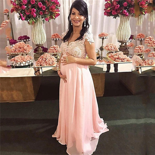 Maternity Prom Dresses Empire Pregnant Dress – TANYA BRIDAL