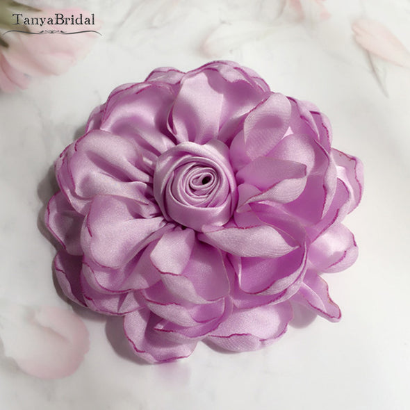 Silk Satin Big Fashion Flowers Diameter 40cm Detachable Accessories DG210