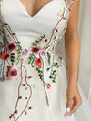 Sheer Neck A Line Colorfull Lace Wedding Dresses Chic ZW775