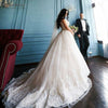 Sheer Neck A Line Wedding Dresses Lace Appliques Elegant Gorgeous Bridal Gowns African Vestido De Noivas DW218
