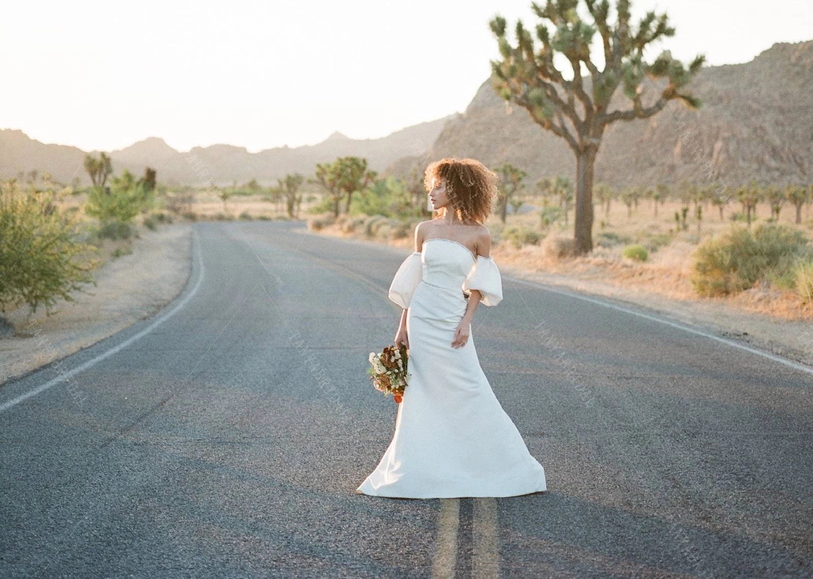 sachin and babi light blue dress Vintage Lace Satin Short V Neck Wedding Dress Tea Length White/Ivory Bridal  Gown main image 0