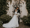 Short Lantern Sleeve Wedding Dresses Chaming Princess Bridal Gowns DW547