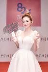 Short Puff Sleeve Wedding Dresses Tea Length DW551