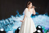 Short Puff Sleeve Wedding Dresses Tea Length DW551