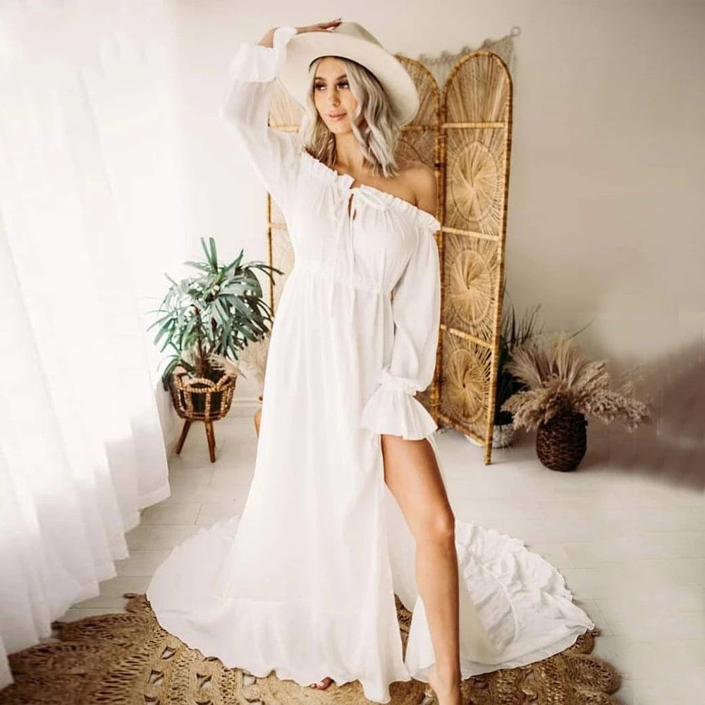 Simple Boho Wedding Dresses Flutter Bridal Gowns – TANYA BRIDAL Simple Boho Wedding Dresses Flutter Bridal Gowns – TANYA BRIDAL