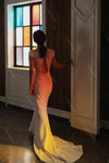 Open Back Soft Satin Lace Mermaid Wedding Dresses ZW496