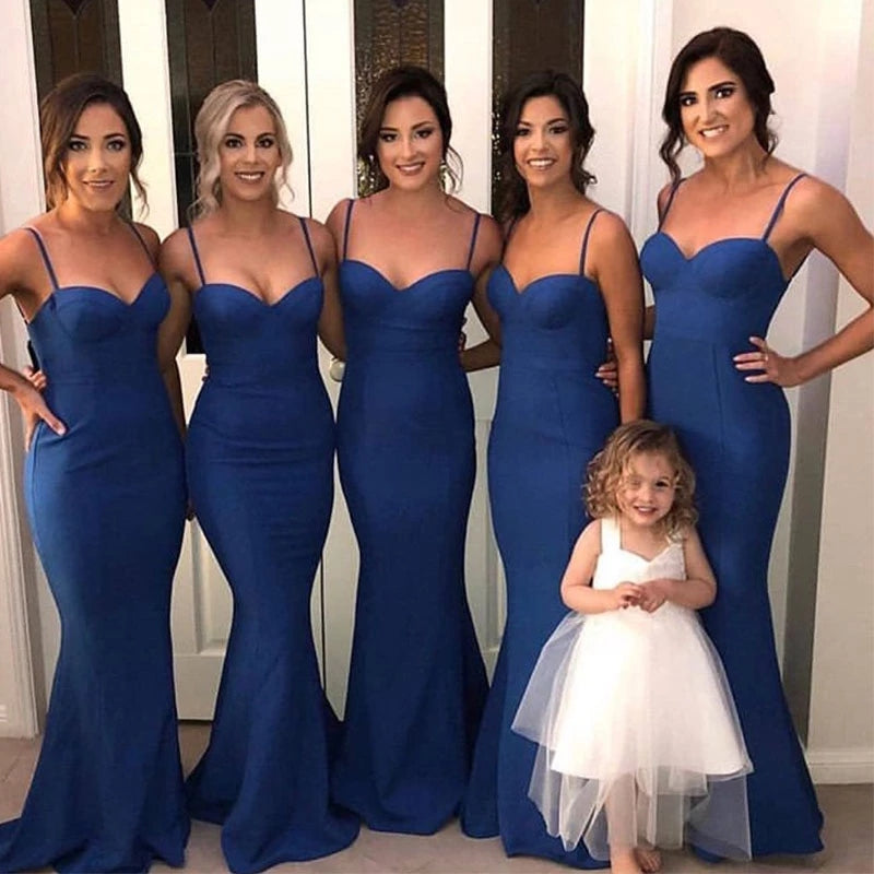 Simple Royal Blue Sexy Mermaid Bridesmaid Dresses TANYA BRIDAL Simple Royal Blue Sexy Mermaid Bridesmaid Dresses TANYA BRIDAL