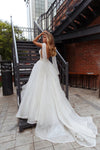 Backless Boho Bridal Gowns Elegant Noivas with Wrap Chic DW591