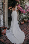 Mermaid Bridal Gowns Boho Italian Satin Vestido de Noivas ZW416