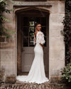 Mermaid Wedding Dresses Backless Cape Sleeve Vestido De Noivas Chic DW572