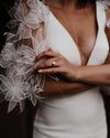 Mermaid Wedding Dresses Backless Cape Sleeve Vestido De Noivas Chic DW572