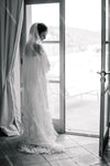 Soft Satin Mermaid Wedding Dresses with Cape Simple Elegant Bridal Gowns Bohemian Vestido De Noiva Chic DW337