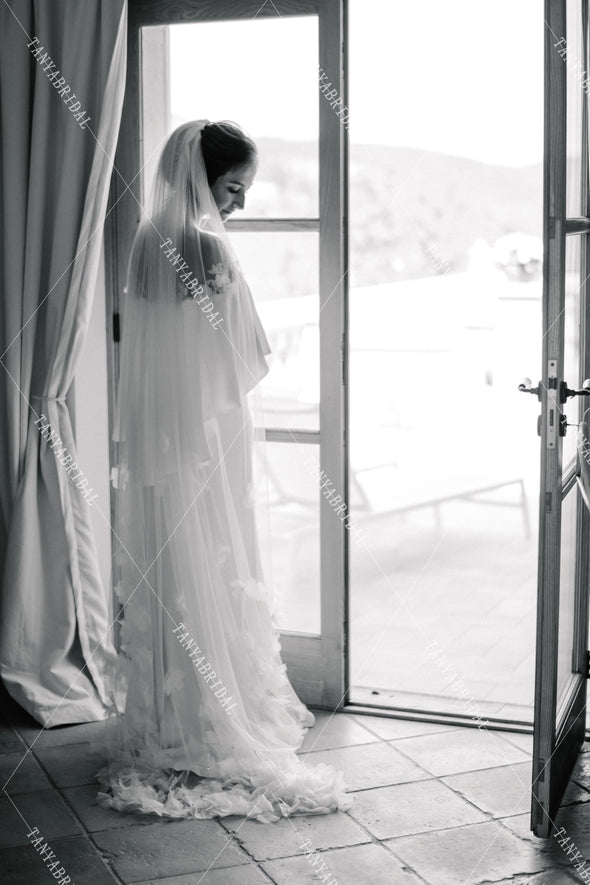 Soft Satin Mermaid Wedding Dresses with Cape Simple Elegant Bridal Gowns Bohemian Vestido De Noiva Chic DW337