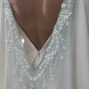 Soft Satin Wedding Cape Long Shawls With Lace Appliques Beaded Luxury Bridal Wrap DJ108