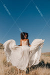 Side Split Bohemian Bridal Gowns Simple Noivas DW430