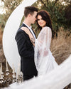 Sparkly Lace Wedding Dresses Gorgeous Flare Sleeve Noivas DW615