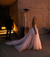 Square Neck A-Line Wedding Dresses Boho Beach Charming Bridal Gowns
