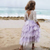 Summer Kids Lace Tutu Flower Girl Dress TBF01