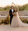 Blush Champagne Princess Wedding Dresses Vestido De noivas ZW456