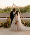 Blush Champagne Princess Wedding Dresses Vestido De noivas ZW456