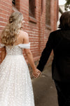 Flower Lace Emboridery Wedding Dresses Off-The-Shoulder ZW454